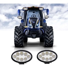Resim New Holland Oval Led Çalışma Lambası 2 Adet Çalışma 8 Ledli 