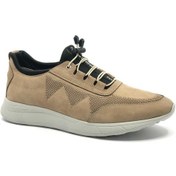 Resim Dropland 8525 Hakiki Deri Streç Erkek Casual Ayakkabı Kum 