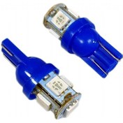 Resim Carub 12v T10 Ampul 5 Led Smd Mavi Br0400234 