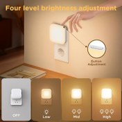 Resim 1 Adet 2700K Akıllı Alacakaranlık Sensörlü Sıcak Beyaz LED Gece Lambası, Yatak Odası, Banyo, Koridor, Merdiven ve Mutfak İçin 