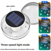 Resim Springsun Güneş Enerjili Su Üstü Feneri - Bahçe Havuzu Dekorasyon Işığı, 3 Modlu, Su Geçirmez, 6-12 Saat Sürekli Aydınlatma Hp-2202 