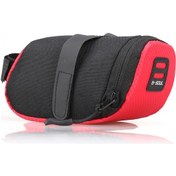 Resim Yaleker Kırmızı Bisiklet Arka Çantası, Yüksek Kapasiteli, Hızlı Montaj, Anahtar Ve Fener Takma, Jant Bisikletler İçin, Hafif Ve Dayanıklı Kırmızı 