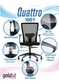 Resim Dekofis Goldsit Çalışma Koltuğu Fileli 