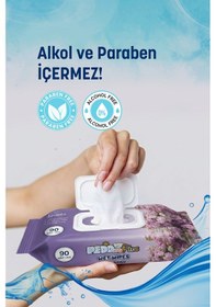 Resim Pedo Gül Kokulu Islak Mendil 90'lı 4 Paket 