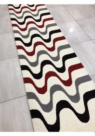 Resim Saray Halı Samyeli 10944 Wk 80X300 Kırmızı Siyah Gri Yolluk ! 