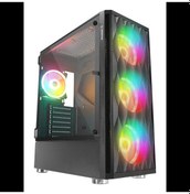 Resim Rampage X-horse 850w 80+ 4 12cm Argb Fan+kontrolcü Manyetik Temperli Camlı Mid-t Gaming Oyuncu Kasas 