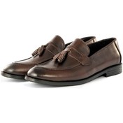 Resim Quaste Hakiki Deri Erkek Klasik Ayakkabı, Loafer Klasik Ayakkabı, Makosen Ayakkabı 