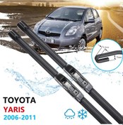 Resim Toyota Uyumlu Yaris Ön Cam Muz Silecek Takımı 2006-2011 