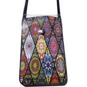 Resim Cemmys Kadın Çapraz Desenli Omuz Askılı Telefon Çantası Kılıfı 