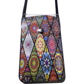 Resim Cemmys Kadın Çapraz Desenli Omuz Askılı Telefon Çantası Kılıfı 