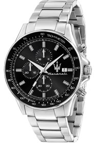 Resim Maserati R8873640015 Çelik Kronograf Tachymeter 10 Atm Su Geçirmez Italyan Dizayn Vidalı Tepeli Takv 