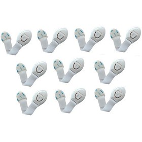 Resim Demet Home Uzunluk Ayarlı Bebek Çocuk Güvenlik Dolap Çekmece Kilidi 10 Adet Çok Renkli 