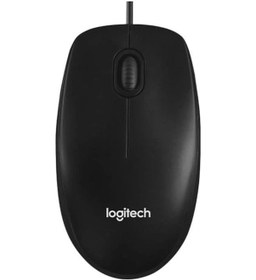 Resim Logitech M100 1000dpı Usb Kablolu Mouse Siyah 910-006652 001 