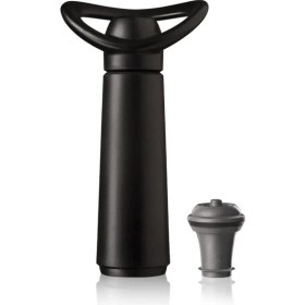 Resim Vacu Vin Şarap Vakum Seti Concerto Siyah (1 Pompa 1 Tıpa) Kutulu 