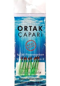 Resim Ortak Çapari Youvella İğne 8 Köstek Fluorocarbon Çapari - Yeşil Uv 