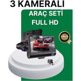 Resim Gece Görüşü Destekli 1080p Full Hd Çözünürlüklü Araç İçi Kamera 