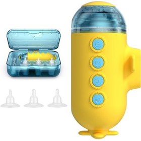 Resim Ruicoo Bebekler İçin Şirin Denizaltı Şekilli Elektrikli Burun Aspiratörü - 3 Seviye Emiş, Led Işık Ve Müzik 