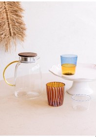 Resim The Mia Rainbow Su Bardağı Mavi 320 Ml Şeffaf 