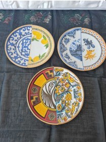 Resim Karışık Pasta Tabağı 6 Kişilik Pasta Tabağı Seti Çok Renkli 