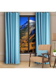 Resim Aqua Blackout Karartma Fon Perde Güneşlik Pilesiz Extraforlu Düz Dikim-aqua Aqua 