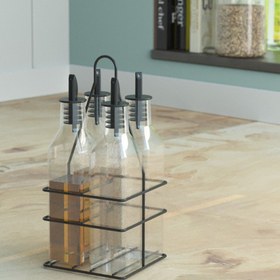 Resim Teknotel MG023 4'lü Şişeli Yağdanlık 