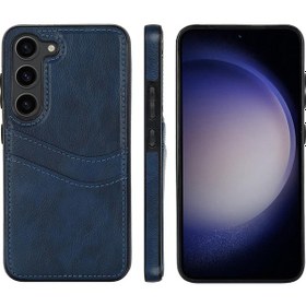 Resim Samsung Galaxy Uyumlu S25+plus 5g Litchi Deri Kart Yuvaları Telefon Kılıfı 