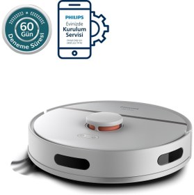 Resim Philips Xu3000/02 , 3000 Serisi Islak Kuru Moplu Beyaz Robot Süpürge,4000 Pa, , 0.35 Litre ,wi-fi Desteği 