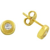 Resim Altınbeyi Tektaş Küpe 14 Ayar Altın 1.14 gram 