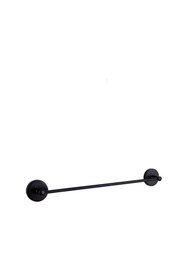 Resim Genel Markalar Siyah Banyo 3 Lü Set Bornoz Askılık, Açık Tuvalet Kağıtlık, Uzun Havluluk 