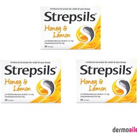 Resim Strepsils Bal ve Limon Aromalı 24 Pastil 3 Adet 