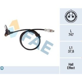 Resim Fae 78413 Abs Sensör Kablo Arka Sağ Kangoo 8200212696 