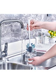Resim EvrenyeHome Silikon Başlıklı Şişe & Biberon Temizleme Fırçası 