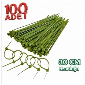 Resim Zenith Kablo Bağı Yeşil 4.8x300 Cırt Kelepçe 100 Adet 