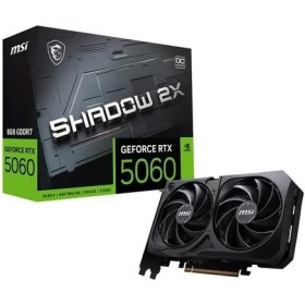 Resim Msı RTX5060 8gb Shadow 2x Oc 128BİT Gddr7 HDMI Dp Pcıe 5.0 