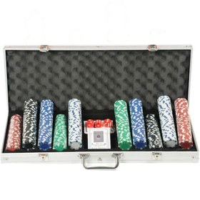 Resim OEM Poker Seti Metal Çantalı 500 Chip 