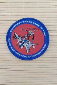 Resim İZMİR ASKERİ MALZEME Somebody Takes Care Of You Tuaf Air Traffic Controllers Yazili Nakis islemeli Arma Pec Patch 