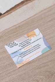 Resim Örün Matbaa Teşekkür Kartı Thanks Card 100 Adet/pcs 8x5 Cm Kart 
