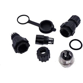 Resim GX16 3PİN SU GEÇİRMEZ MAYK KONNEKTÖR 