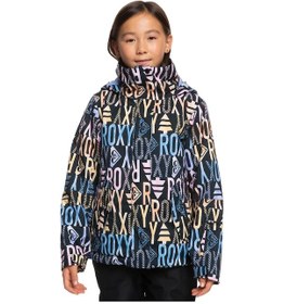 Resim Roxy Snowboard Ceketi True Black Sapın Rg Çocuk Çeket-mont Siyah 