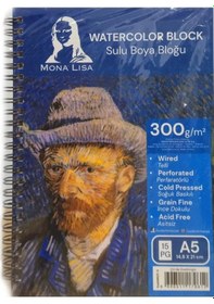 Resim Monalisa Resim Defteri A5 Yandan Spiralli 300 Gr 15 Yp Mn27-5 