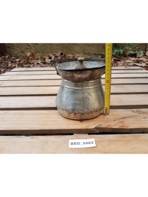 Resim Begüldan Eski Bakır Kapaklı Yoğurt Helkesi 1,5 Litre BEG_3482 