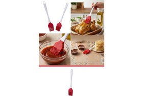 Resim Silicolife Silikon Çok Amaçlı Silikon Yağ Ve Yumurta Fırçası SL019 Kırmızı 