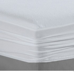 Resim Alez Pamuk Fitted Su Sıvı Geçirmez Yatak Koruyucu Alez Beyaz 
