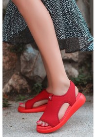 Resim Begonia Kırmızı Kadın Sandalet Çok Renkli 