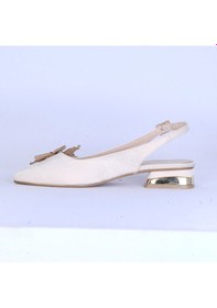 Resim Moda Ayakkabı 171 Kadın 5cm Topuklu Ayakkabı Krem 