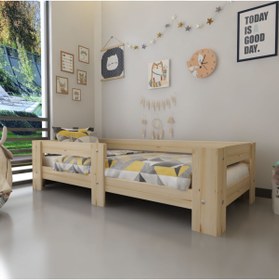 Resim Myniture Home & Living Montessori Yatak, Full Çam Ağaç Karyola, Montessori Karyola, A8037-80x200 