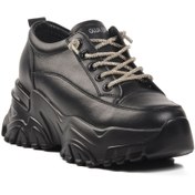 Resim Guja Kalın Topuk Kömür Kadın Spor Ayakkabı 