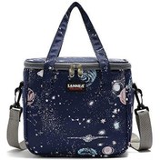 Resim Jeemson Çift Katlı Isı Yalıtımlı Öğle Yemeği Çantası - Termal Taşıma Çantası Çok Renkli 