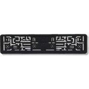 Resim İtibar Siyah Plakalık Esnek Plastik Dikdörtgen Yazısız Çerçevesi 