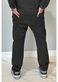 Resim Erkek Çıtçıtlı Pantolon 24720 Siyah Siyah 
